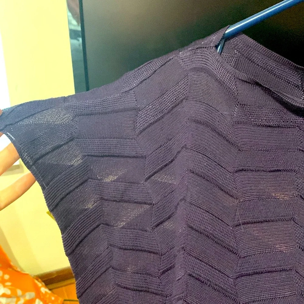 Gorgeous deep royal purple fit-and-flare dress. Size 48/12, stored flat. - Picture 3 of 4